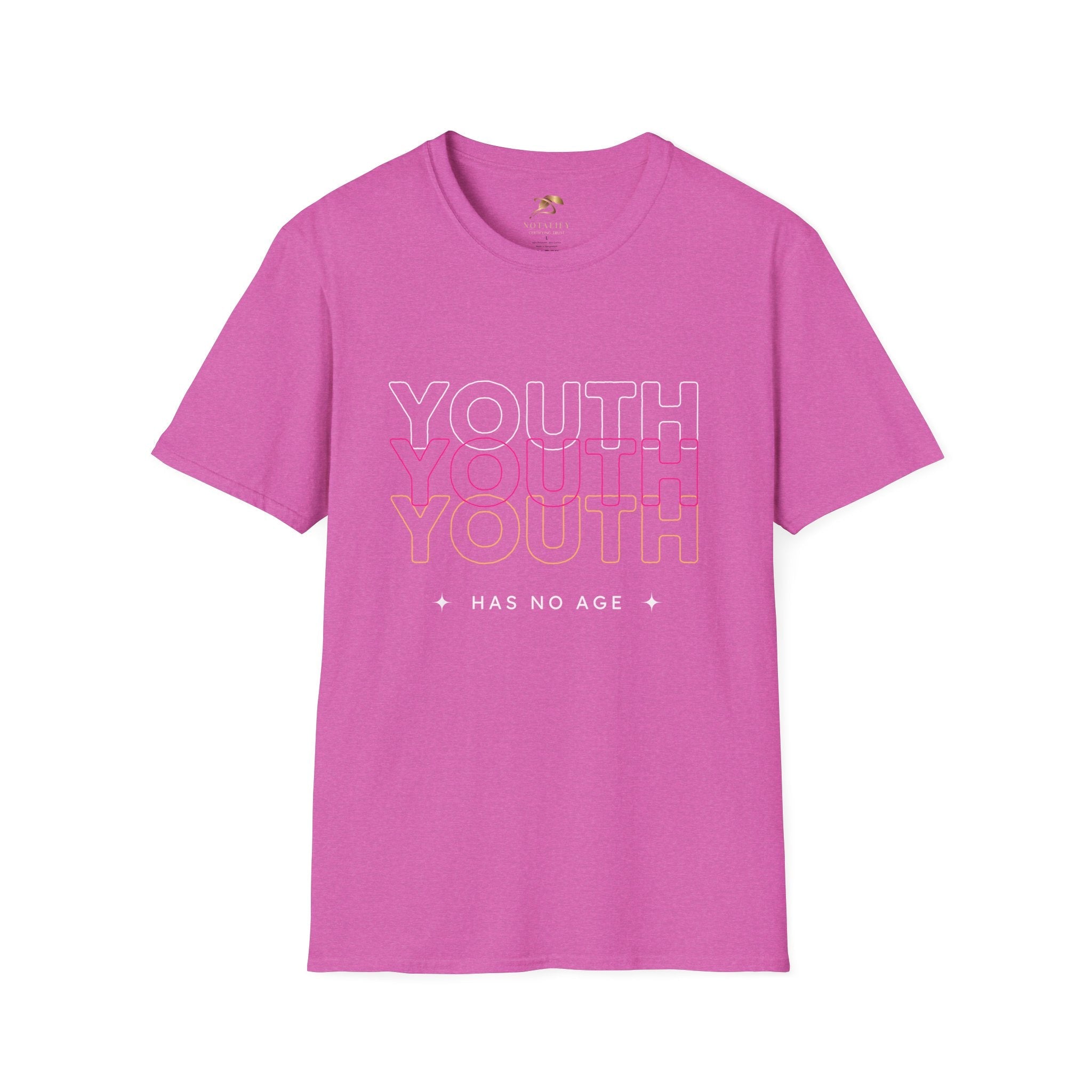 Youth Day Unisex Softstyle T-Shirt in pink with 