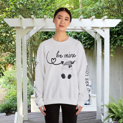 BE MINE Gnome Unisex Sweatshirt, Cozy Crewneck Jumper, Soft Pullover, Gender-Neutral Sweater, Casual Winter Shirt - NOTALIFY