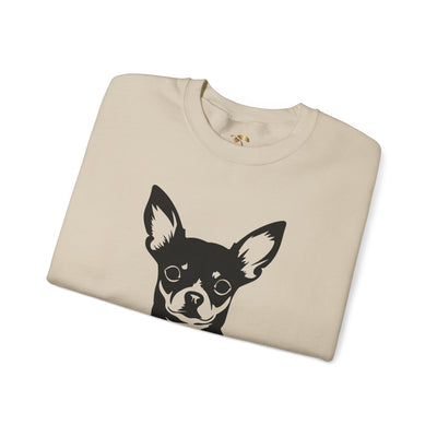 Chihuahua Lover Sweatshirt, Pet's Name Personalized Gift Idea, Chihuahua Dog Owner Apparel, Custom Dog Paw Print Jumper, Comfy Crewneck - NOTALIFY