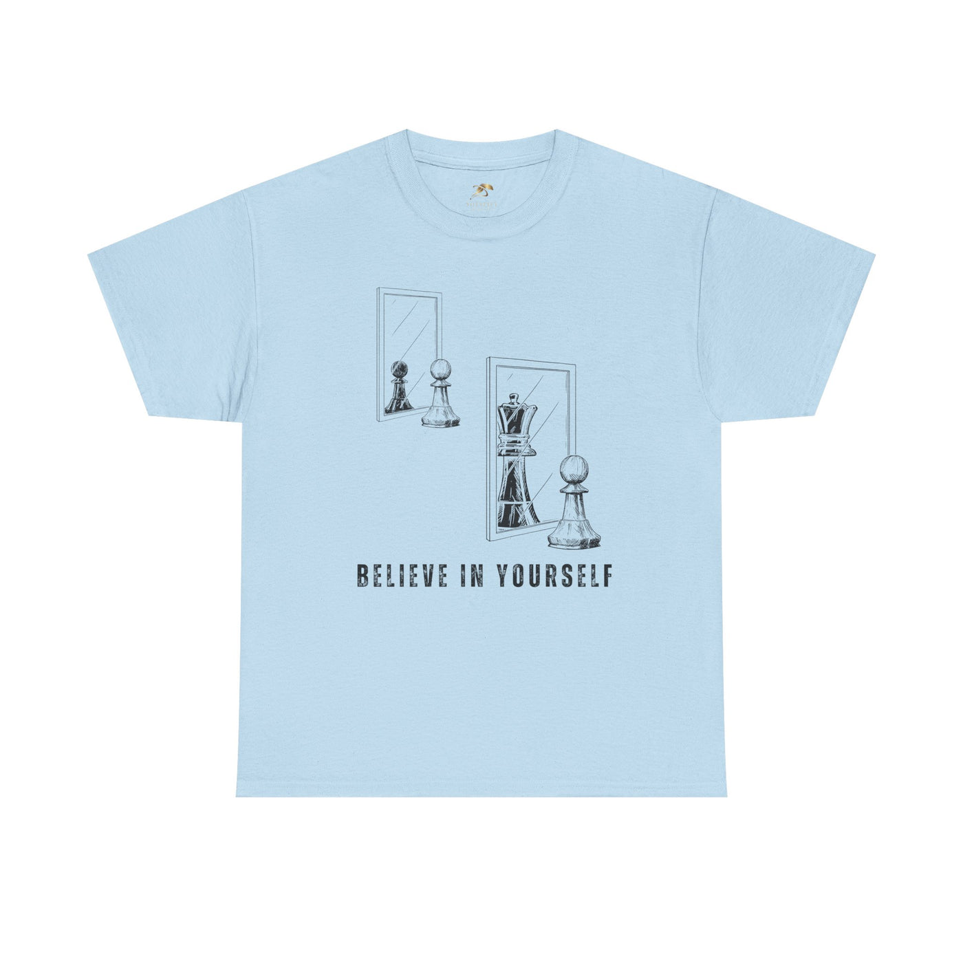 Believe in Yourself. Chess Pawn to King Reflection Tee | Inspirational Self-Esteem Tee | Motivational Shirt | Growth Mindset Gift | Unisex