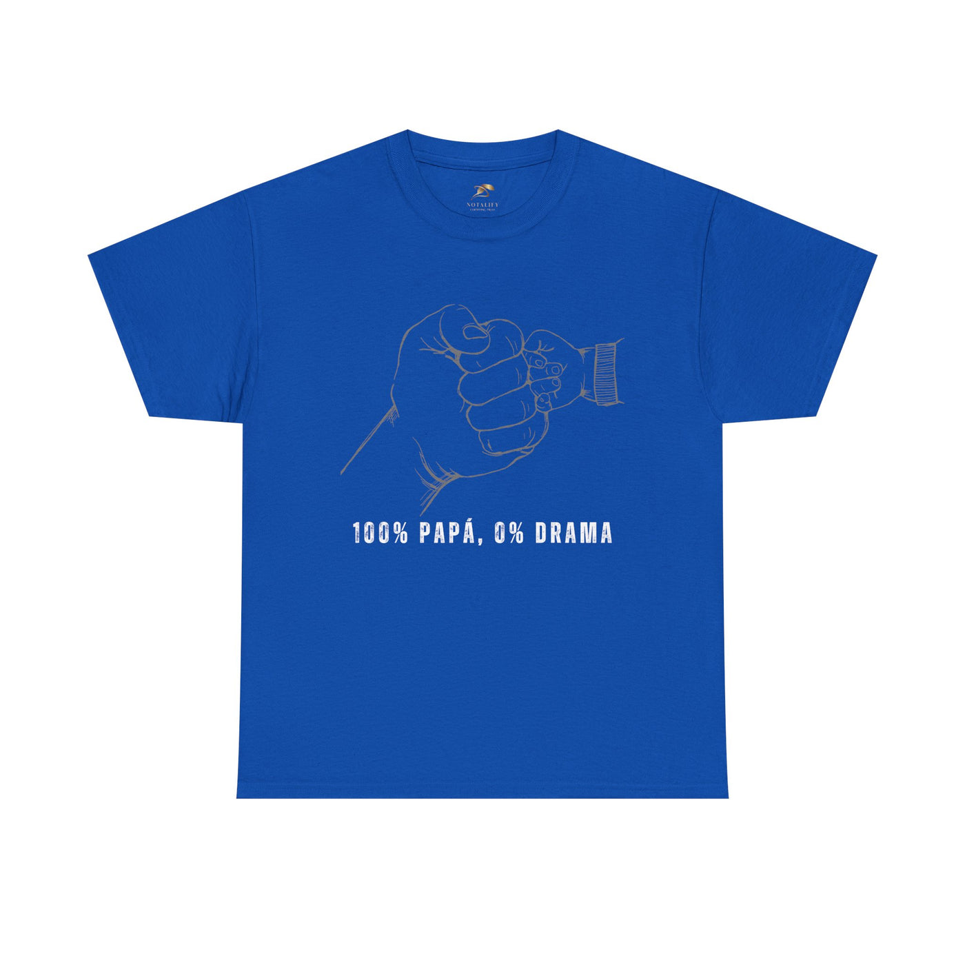 100 Percent Papá 0 Percent Drama Shirt | Funny Spanish Dad Tee | Fathers Day Gift for Dad| Cool Latino Dad Shirt | Parent Humor Graphic Tee