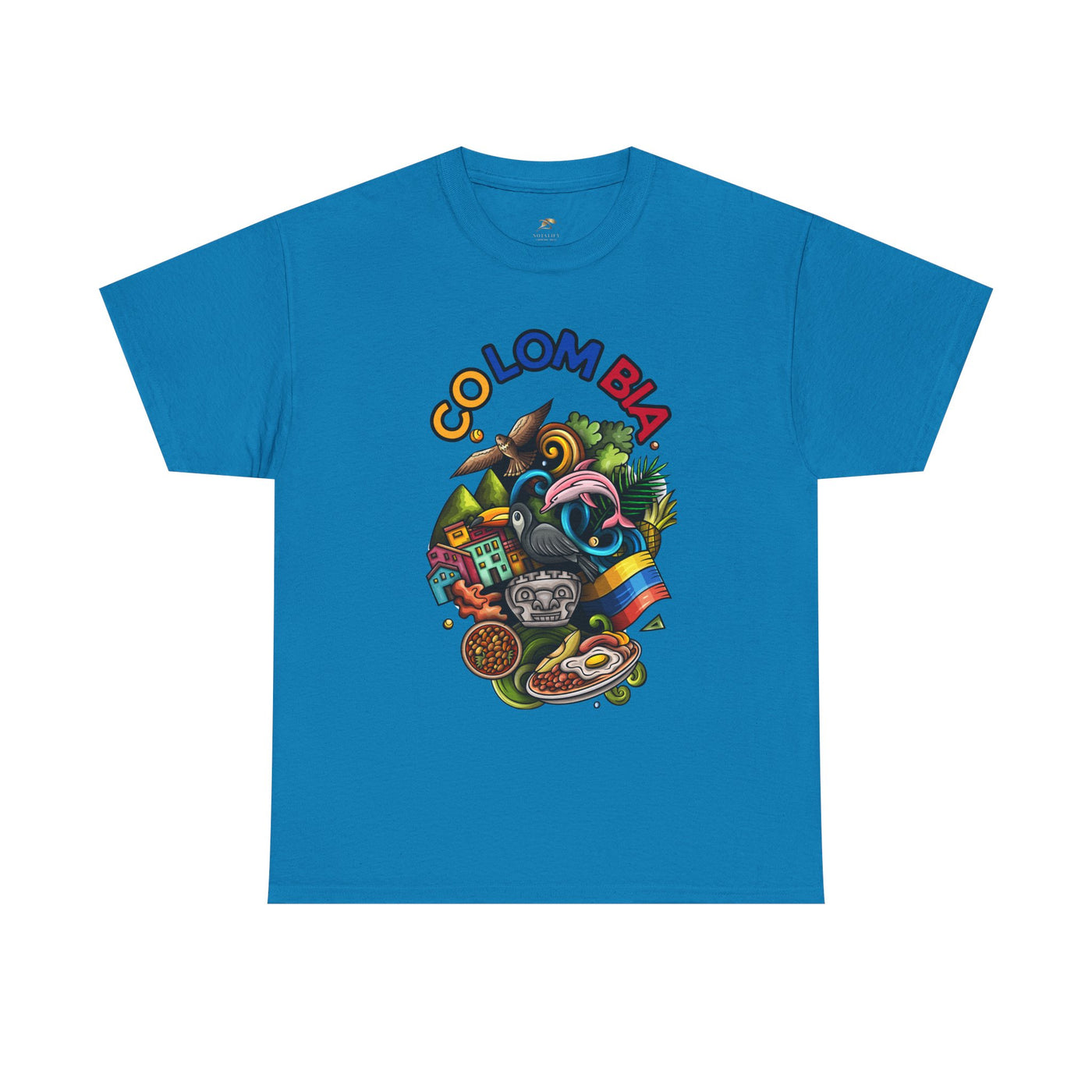 Colorful Unisex Heavy Cotton Tee with Joyful Message, Fun T-Shirt, Casual Wear, Gift for Friends, Summer Vibes, Festival Apparel - NOTALIFY