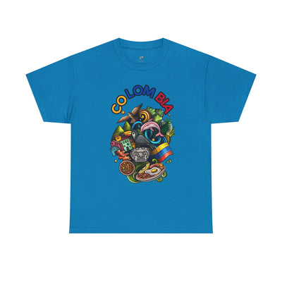 Colorful Unisex Heavy Cotton Tee with Joyful Message, Fun T-Shirt, Casual Wear, Gift for Friends, Summer Vibes, Festival Apparel - NOTALIFY