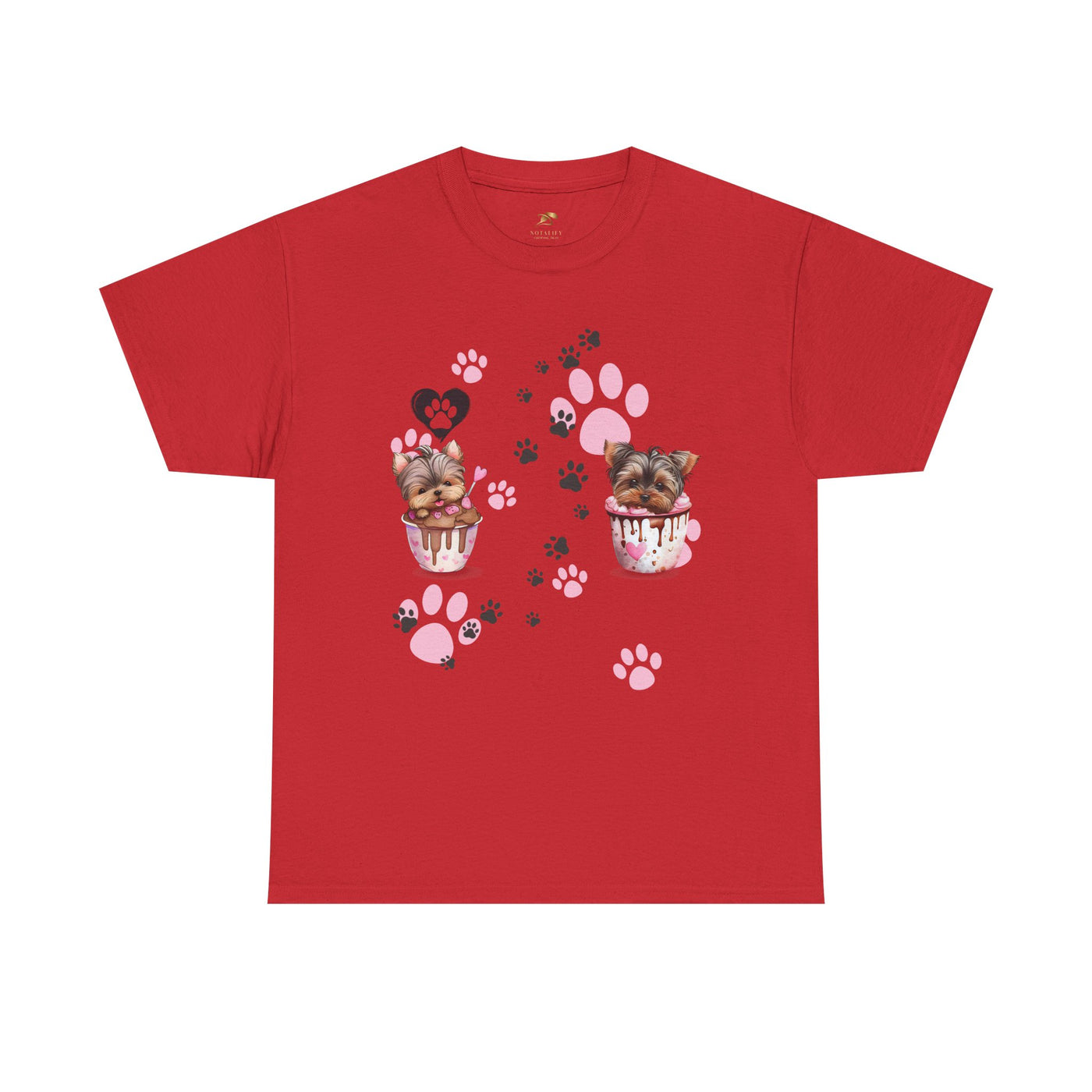 Pet Lover Unisex Heavy Cotton Tee, Love My Pet Shirt, Dog Cat Owner Gift, Animal Lover Apparel, Customized Pet Tee - NOTALIFY