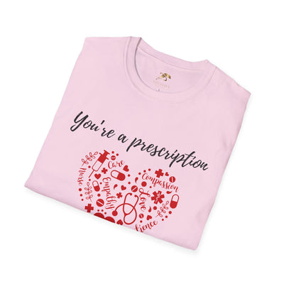 Love Prescription T-Shirt, Valentine's Day Gift, Couples Shirt, Enamorados Tee, San Valentin Apparel, Feb 14 Top - NOTALIFY
