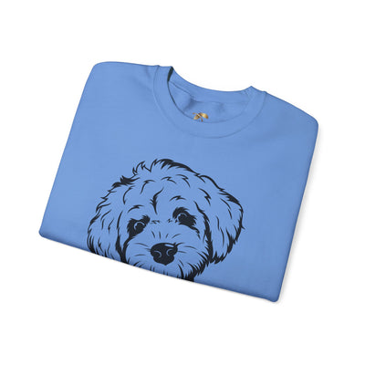 Poodle Dog Lover Sweatshirt, Pet's Name Personalized Gift Idea, Poodle Dog Owner Apparel, Custom Dog Paw Print Jumper, Comfy Crewneck - NOTALIFY