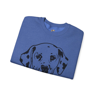 Damatian Dog Lover Sweatshirt, Pet's Name Personalized Gift Idea, Frenchie Dog Owner Apparel, Custom Dog Paw Print Jumper, Comfy Crewneck