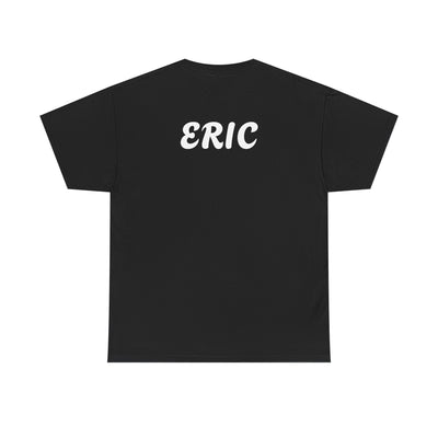 Unique "Be The Only One" barcode t-shirt in blue with a minimalist design
