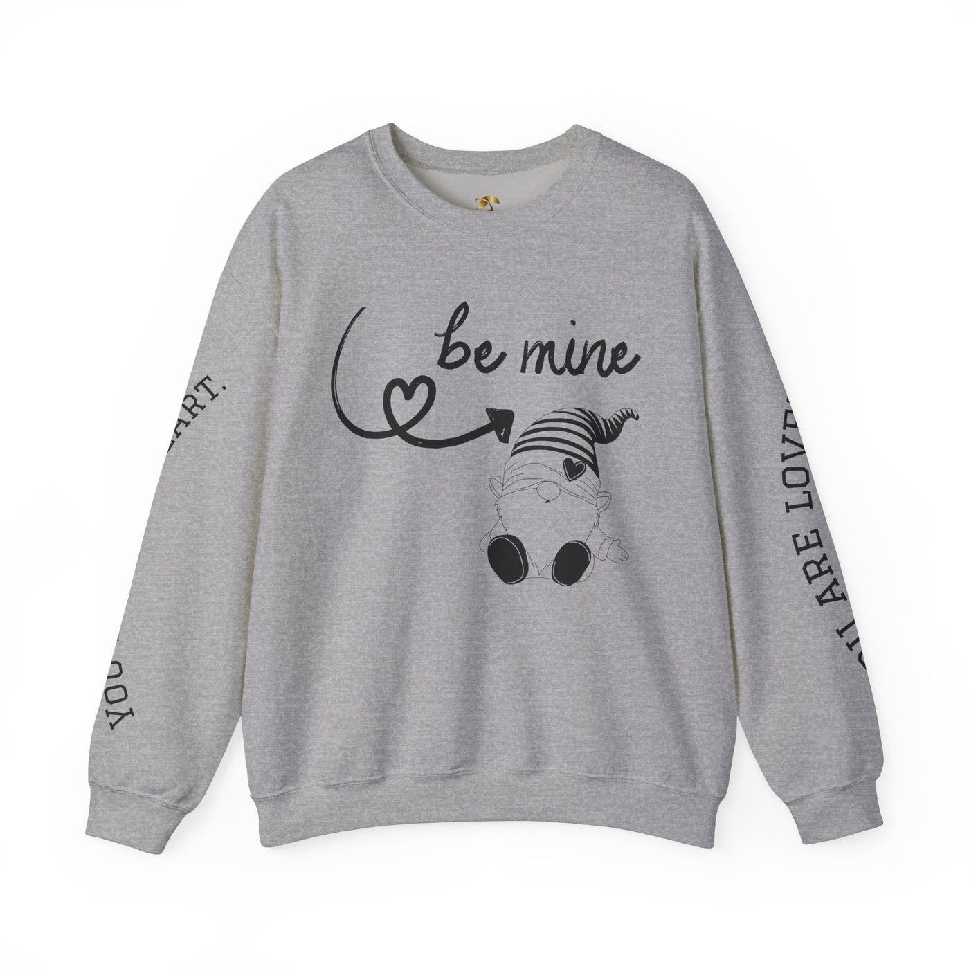BE MINE Gnome Unisex Sweatshirt, Cozy Crewneck Jumper, Soft Pullover, Gender-Neutral Sweater, Casual Winter Shirt - NOTALIFY
