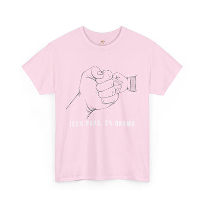 100 Percent Papá 0 Percent Drama Shirt | Funny Spanish Dad Tee | Fathers Day Gift for Dad| Cool Latino Dad Shirt | Parent Humor Graphic Tee