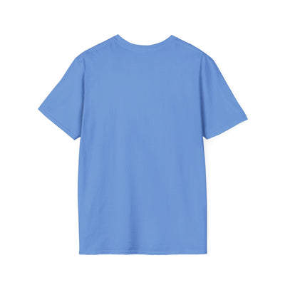 Blue unisex t-shirt with a broken heart design, perfect Valentine’s Day gift, Heart Fixed Enamorados theme.