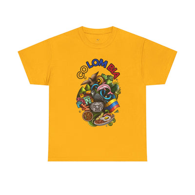 Colorful Unisex Heavy Cotton Tee with Joyful Message, Fun T-Shirt, Casual Wear, Gift for Friends, Summer Vibes, Festival Apparel - NOTALIFY