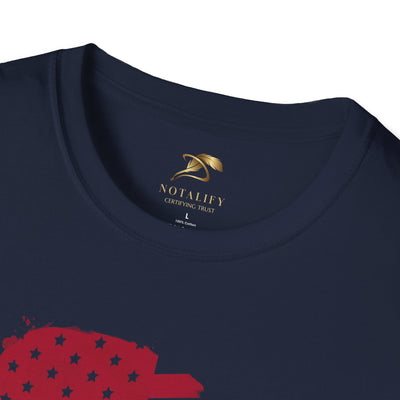 Unisex patriotic party tee featuring a festive design suitable for July 4th celebrations.