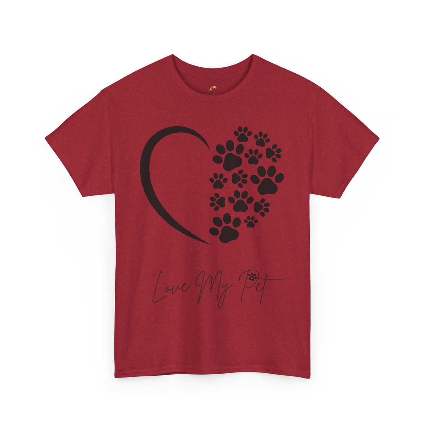 Pet Lover Unisex Heavy Cotton Tee, Love My Pet Shirt, Dog Cat Owner Gift, Animal Lover Apparel, Pet Tee - NOTALIFY