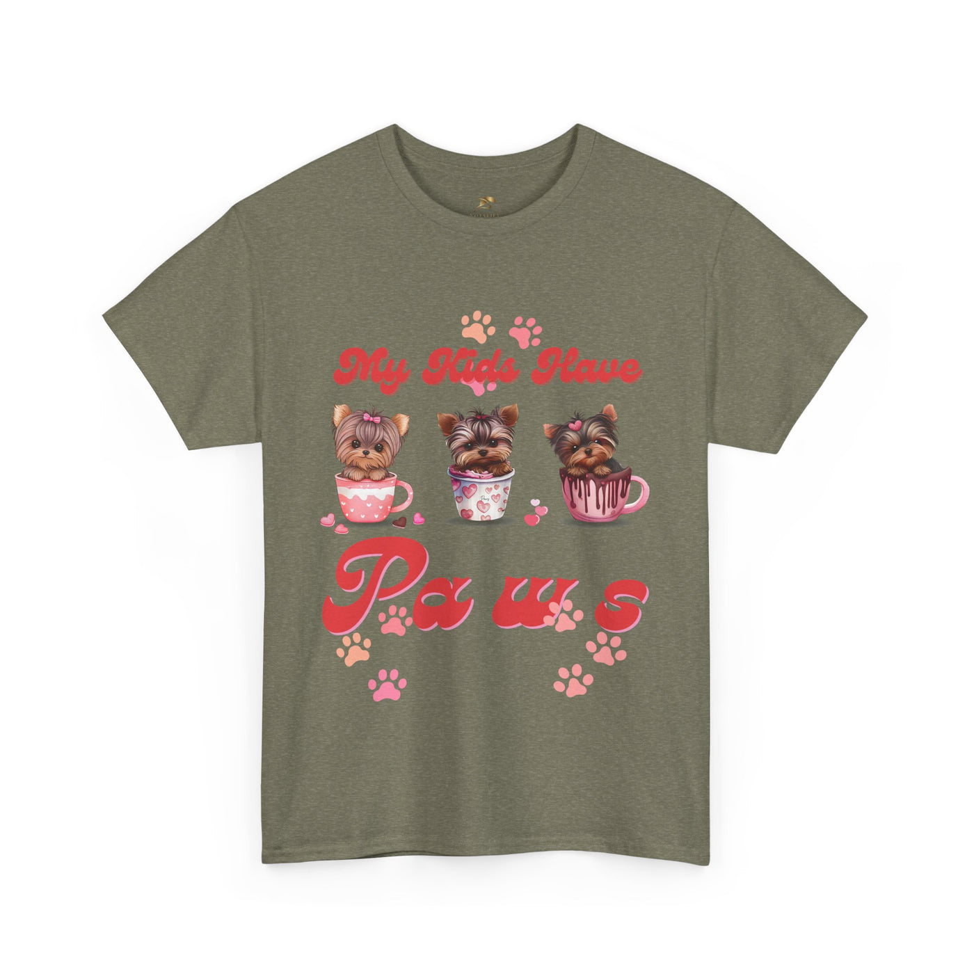 Dog Lover Unisex Tee, Animal Parent Tshirt, My Kids Have Paws Shirt, Cute Puppy Graphic Tee, Pet Owner Gift, Casual Dog Mom Dad Top - NOTALIFY