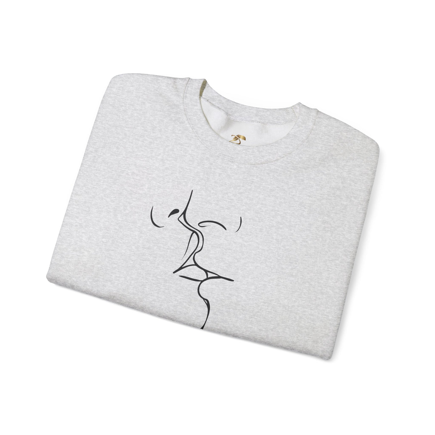 Valentines Couples KISSING Unisex Sweatshirt, Heart Fixed Enamorados, 