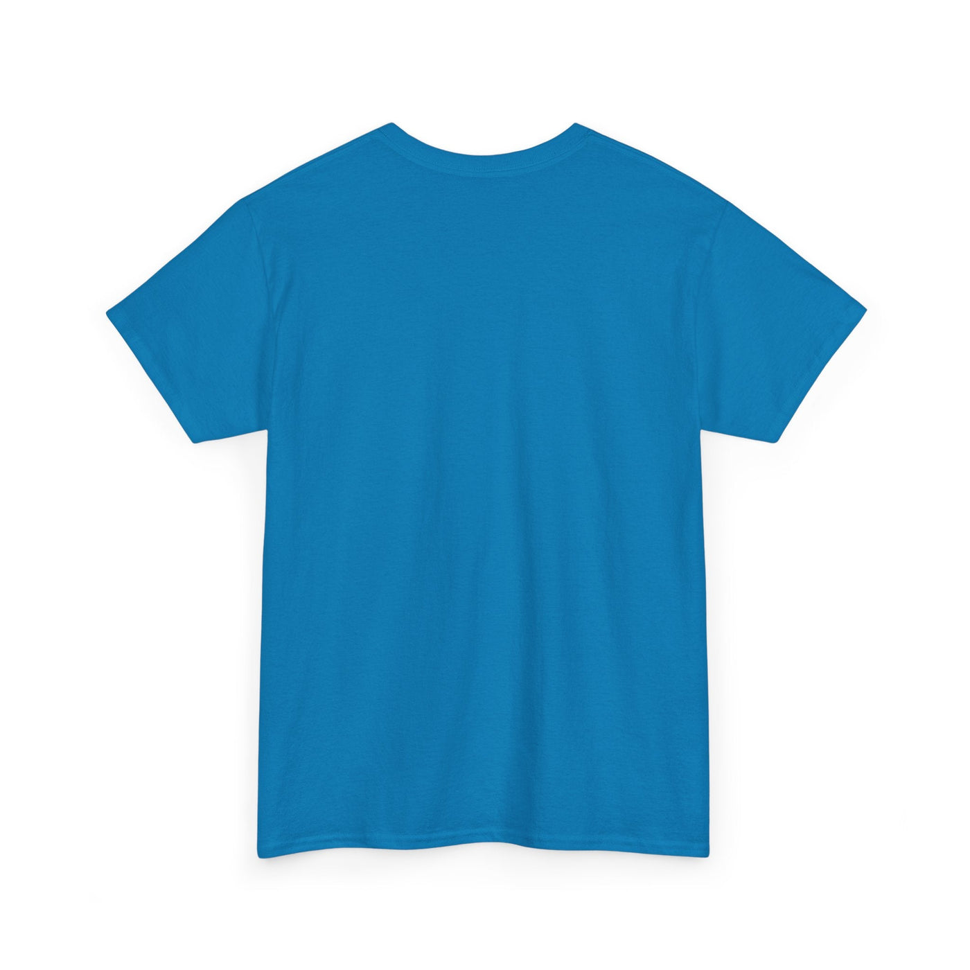 Blue 80's Music Lover T-Shirt unisex retro vintage cotton tee back view