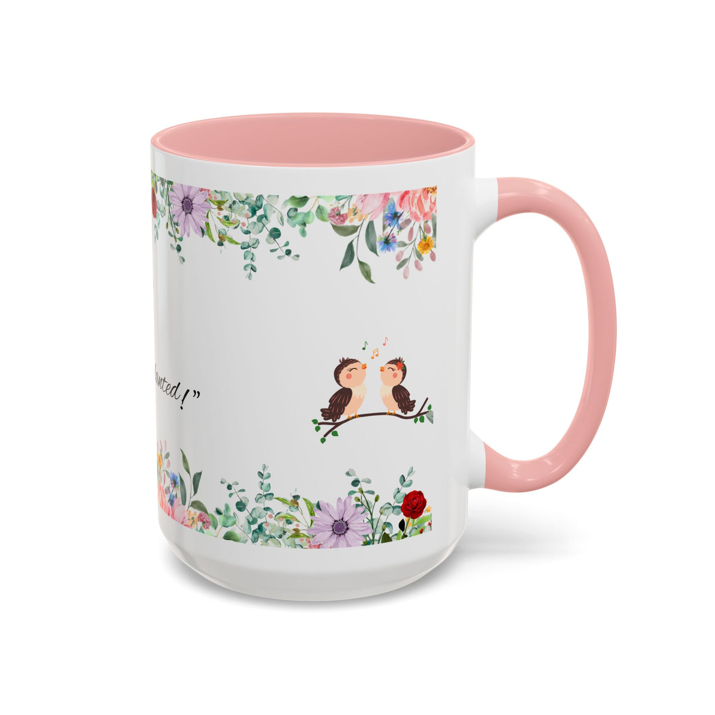 Mug, Inspirational Ceramic Cup w/ Flower Design, Bloom where you are planted, Gift for her/him, Quote Tea Mug, Home Office Decor, - NOTALIFY
