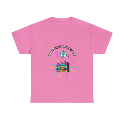 Retro Cassette Tape Unisex Heavy Cotton Tee, Vintage Music Lover Shirt, 80s Nostalgia Graphic Tee, Pause Cassette Player Shirt, Mixtape Fan - NOTALIFY