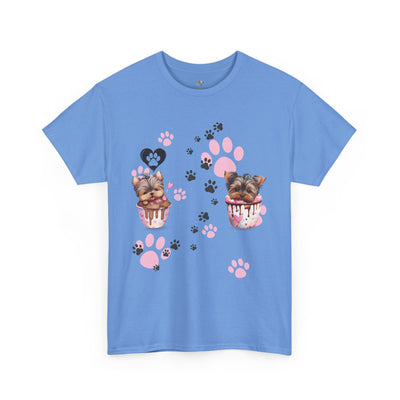 Pet Lover Unisex Heavy Cotton Tee, Love My Pet Shirt, Dog Cat Owner Gift, Animal Lover Apparel, Customized Pet Tee - NOTALIFY