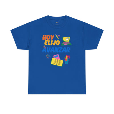 Hoy Elijo Avanzar Spanish Motivational T-Shirt | Back to School Teacher Tee | Growth Mindset Shirt | Spanish Student Gift | Unisex Tee