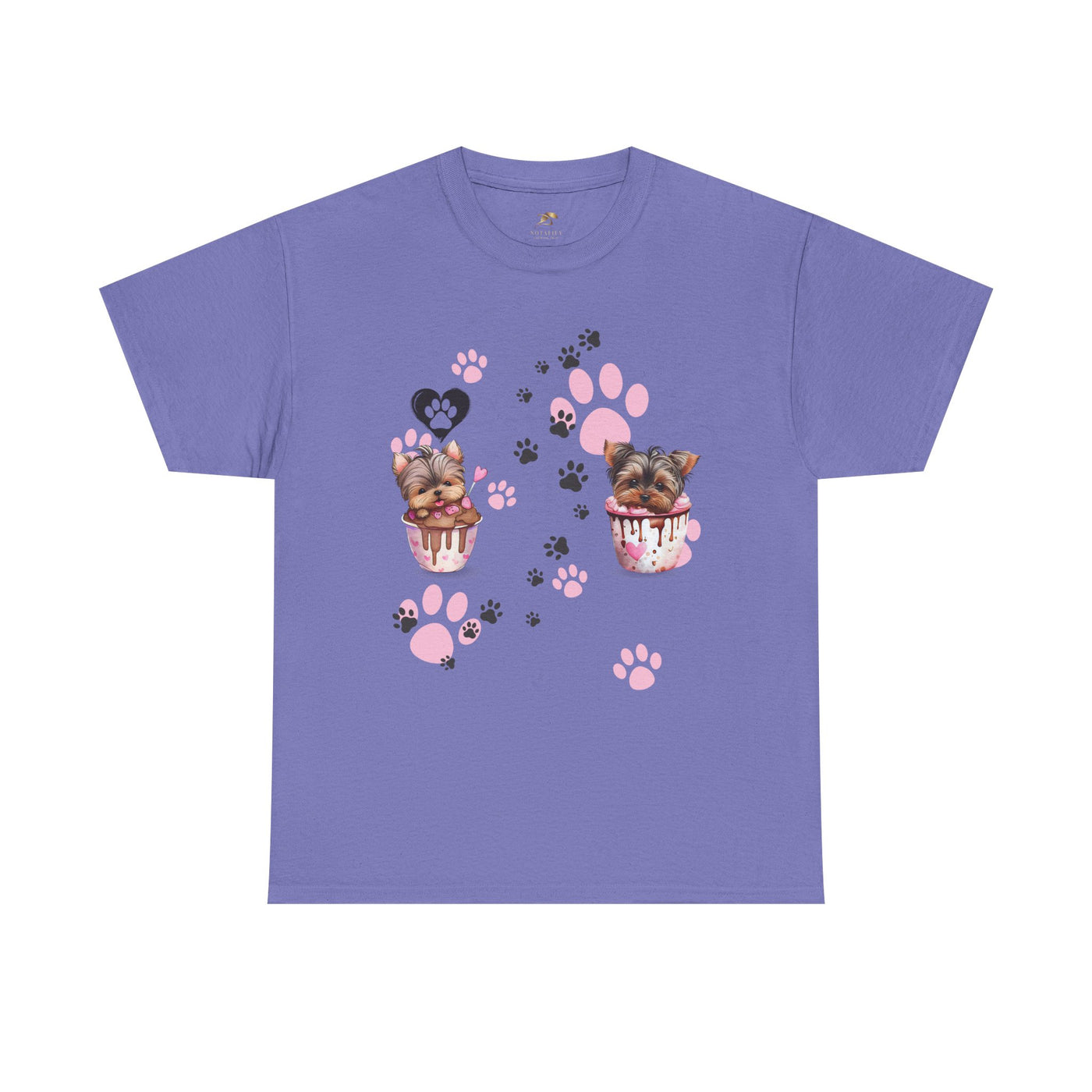 Pet Lover Unisex Heavy Cotton Tee, Love My Pet Shirt, Dog Cat Owner Gift, Animal Lover Apparel, Customized Pet Tee - NOTALIFY