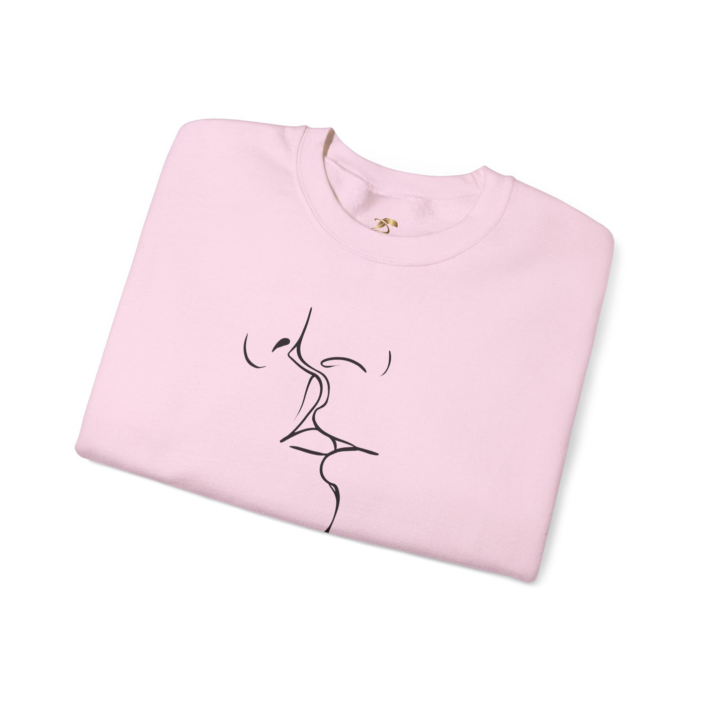 Valentines Couples KISSING Unisex Sweatshirt, Heart Fixed Enamorados, 