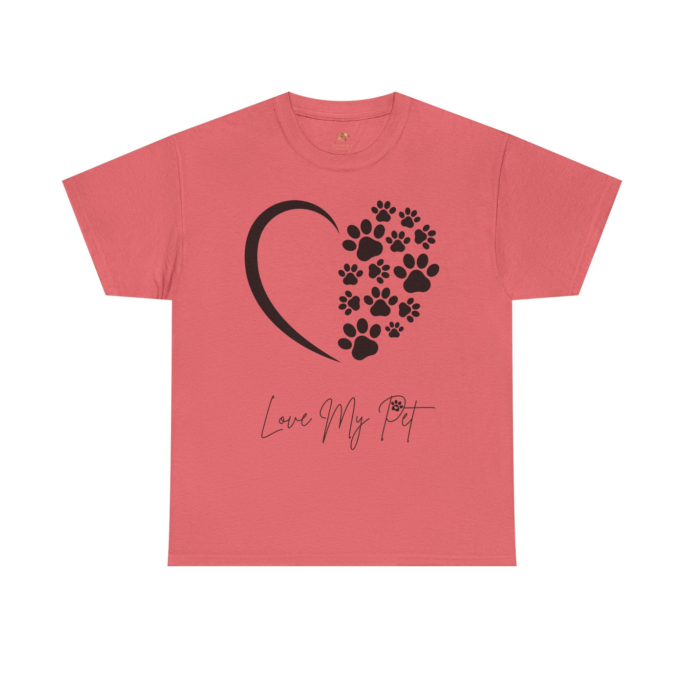 Pet Lover Unisex Heavy Cotton Tee, Love My Pet Shirt, Dog Cat Owner Gift, Animal Lover Apparel, Pet Tee - NOTALIFY