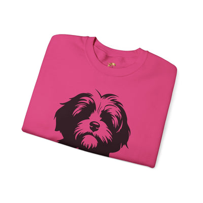 Shih Tzu Dog Lover Sweatshirt, Pet's Name Personalized Gift Idea, Frenchie Dog Owner Apparel, Custom Dog Paw Print Jumper, Comfy Crewneck