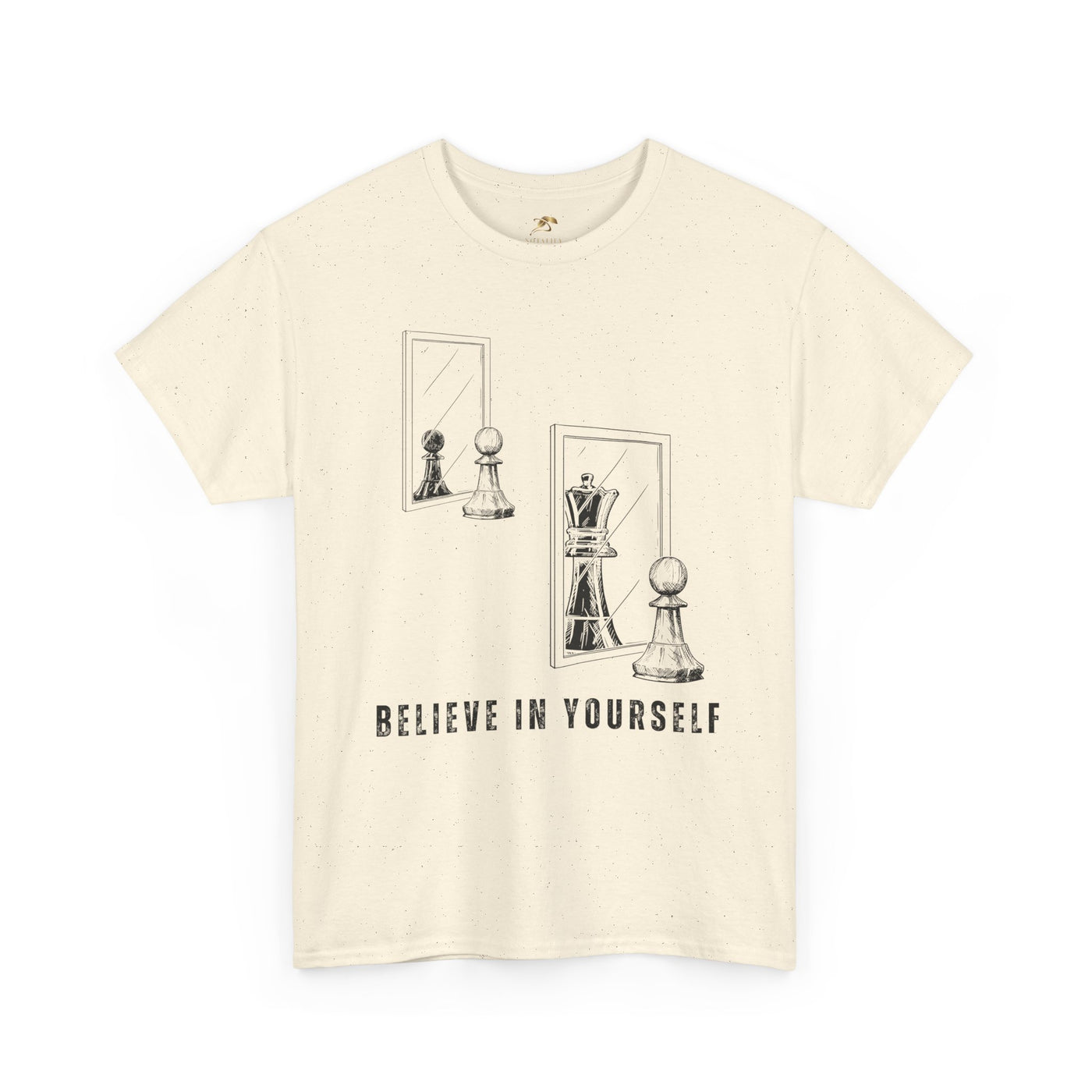 Believe in Yourself. Chess Pawn to King Reflection Tee | Inspirational Self-Esteem Tee | Motivational Shirt | Growth Mindset Gift | Unisex