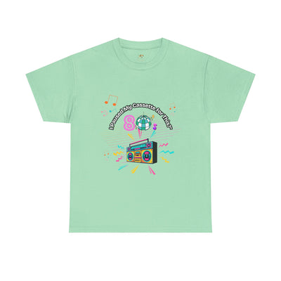 Retro Cassette Tape Unisex Heavy Cotton Tee, Vintage Music Lover Shirt, 80s Nostalgia Graphic Tee, Pause Cassette Player Shirt, Mixtape Fan - NOTALIFY