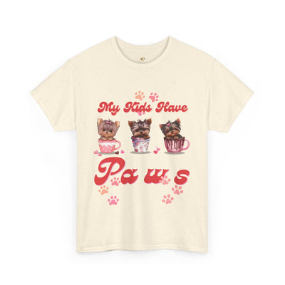 Dog Lover Unisex Tee, Animal Parent Tshirt, My Kids Have Paws Shirt, Cute Puppy Graphic Tee, Pet Owner Gift, Casual Dog Mom Dad Top - NOTALIFY