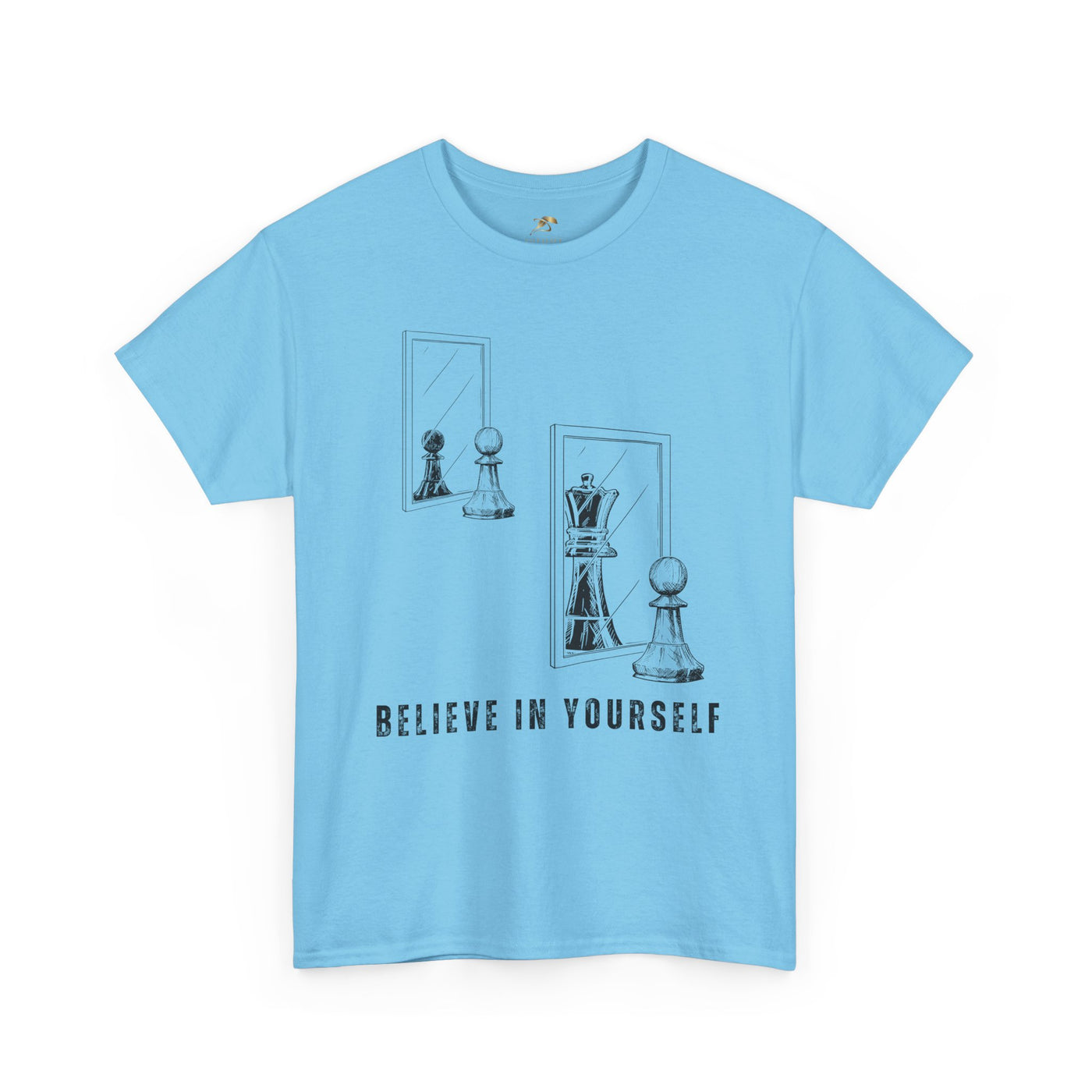 Believe in Yourself. Chess Pawn to King Reflection Tee | Inspirational Self-Esteem Tee | Motivational Shirt | Growth Mindset Gift | Unisex