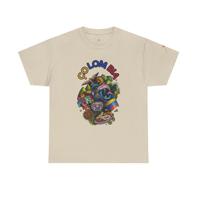 Colorful Unisex Heavy Cotton Tee with Joyful Message, Fun T-Shirt, Casual Wear, Gift for Friends, Summer Vibes, Festival Apparel - NOTALIFY