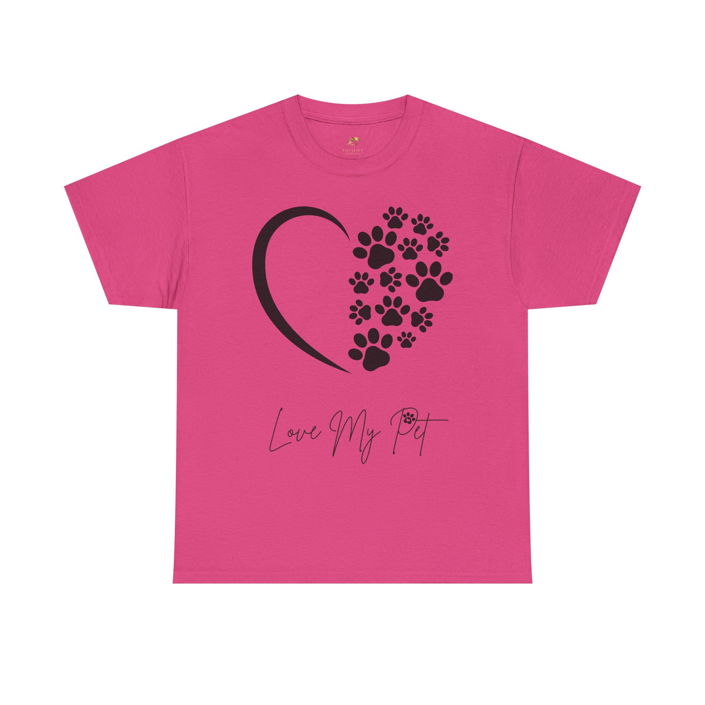 Pet Lover Unisex Heavy Cotton Tee, Love My Pet Shirt, Dog Cat Owner Gift, Animal Lover Apparel, Pet Tee - NOTALIFY