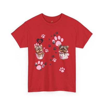 Pet Lover Unisex Heavy Cotton Tee, Love My Pet Shirt, Dog Cat Owner Gift, Animal Lover Apparel, Customized Pet Tee - NOTALIFY