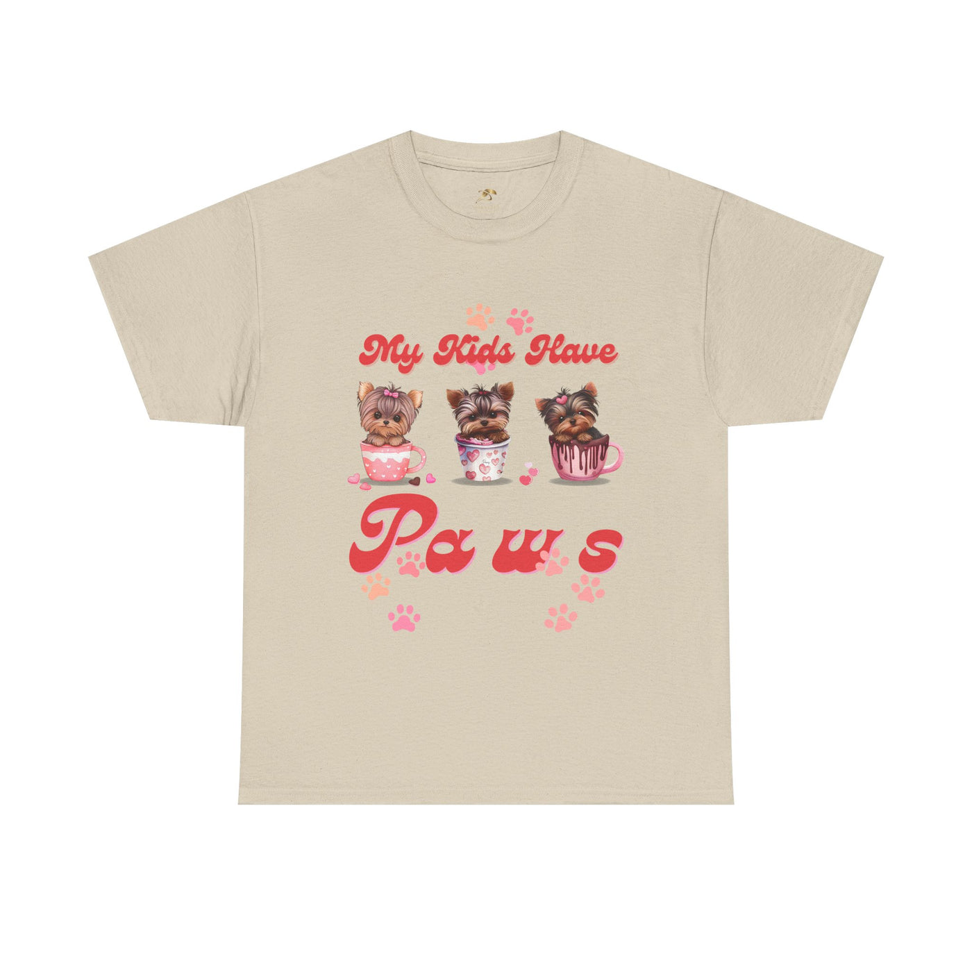 Dog Lover Unisex Tee, Animal Parent Tshirt, My Kids Have Paws Shirt, Cute Puppy Graphic Tee, Pet Owner Gift, Casual Dog Mom Dad Top - NOTALIFY