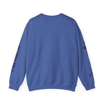 Pomeranian Lover Sweatshirt, Pet's Name Personalized Gift Idea, Pomeranian Dog Owner Apparel, Custom Dog Paw Print Jumper, Comfy Crewneck - NOTALIFY