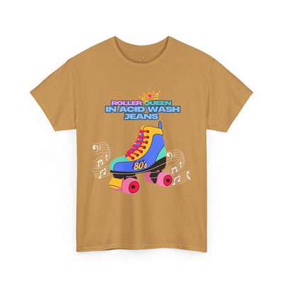 Roller Queen in Acid Wash Tee, Vintage Roller Skating Shirt, Retro 80s Graphic Tee, Unisex Graphic T-Shirt, Roller Derby Shirt, Roller Disco - NOTALIFY