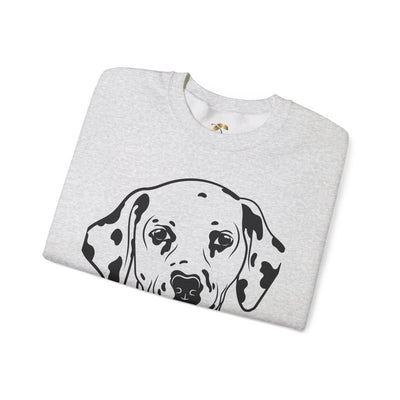 Damatian Dog Lover Sweatshirt, Pet's Name Personalized Gift Idea, Frenchie Dog Owner Apparel, Custom Dog Paw Print Jumper, Comfy Crewneck