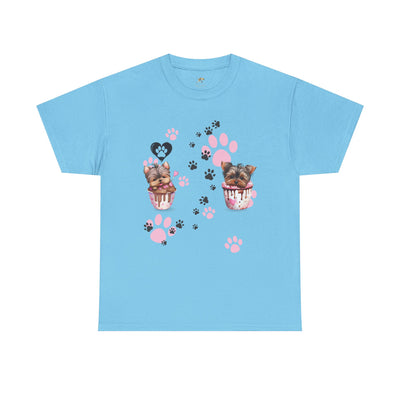 Pet Lover Unisex Heavy Cotton Tee, Love My Pet Shirt, Dog Cat Owner Gift, Animal Lover Apparel, Customized Pet Tee - NOTALIFY