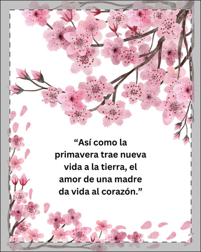 Floral Framed Poster - Spring Quote, Aesthetic Wall Art, Mother's Day Gift, Inspirational Decor, Home Office Decor, Gift for Mom, Nature - NOTALIFY