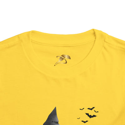 NOTALIFY Boo Halloween Gnome-CAT Toddler T-Shirt | Cute Fall Tee with Candy Bucket | Soft Cotton Short Sleeve | Spooky Outfit