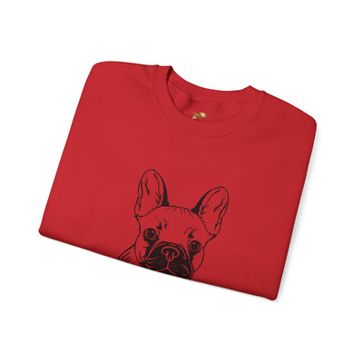 Frenchie Dog Lover Sweatshirt, Pet's Name Personalized Gift Idea, Frenchie Dog Owner Apparel, Custom Dog Paw Print Jumper, Comfy Crewneck