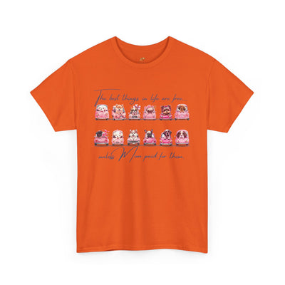 Cute Dogs Mother's Day T-Shirt, Best Things In Life Are Free, Unisex Tee, Gift For Mom, Heavy Cotton Shirt - NOTALIFY