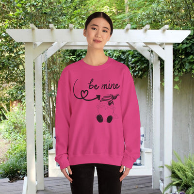 BE MINE Gnome Unisex Sweatshirt, Warm Crewneck Jumper, Comfy Pullover,