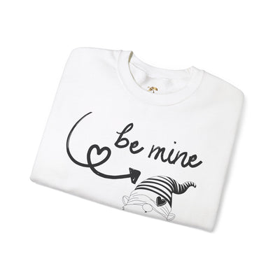 BE MINE Gnome Unisex Sweatshirt, Warm Crewneck Jumper, Comfy Pullover,
