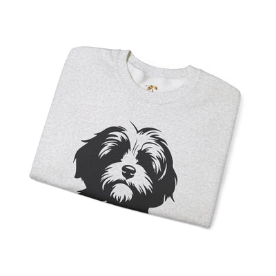 Shih Tzu Dog Lover Sweatshirt, Pet's Name Personalized Gift Idea, Frenchie Dog Owner Apparel, Custom Dog Paw Print Jumper, Comfy Crewneck