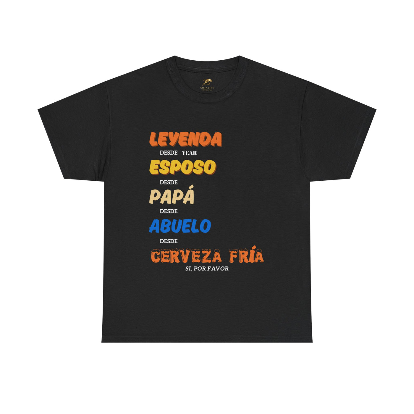 Funny Grandpa Beer Shirt | Leyenda Desde Esposo Papá Abuelo Tee | Spanish Dad Gift | Fathers Day Latino Humor T-Shirt for Men | Gift for Dad