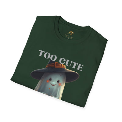 NOTALIFY Too Cute to Spook Halloween Ghost TEE | Adorable Pumpkin Lantern Tee | Cotton Short Sleeve | Fall Outfit for Kids